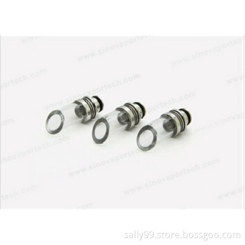 2014 Vaporizer Drip Tips Stanless Drip Tip Acrylic/pyrex glass 510 Long Drip Tip For E Cigarettes